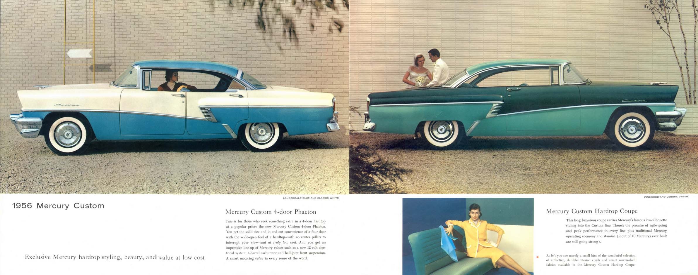 1956 Mercury Hardtops Brochure Page 3
